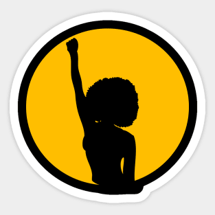 Black Power Fist Sticker